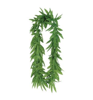 Tropical Island Fern Leaf Lei Light Green