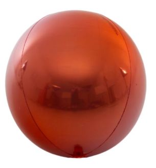 15" Orange Anagram  Orbz Foil Balloon