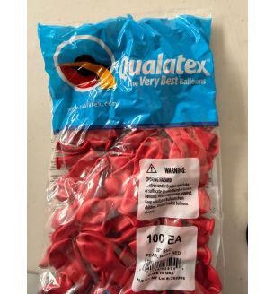 5" Pearl Ruby Red Qualatex 