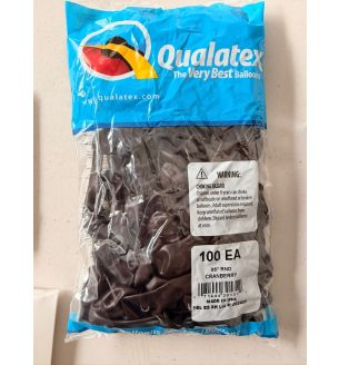 5" Cranberry  Qualatex 